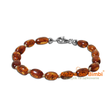 NOWOŚĆ Bransoletka na ząbkowanie kolor Koniak