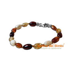 NOWOŚĆ Bransoletka na ząbkowanie kolor MIX