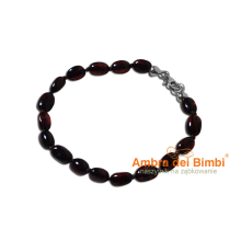 NOWOŚĆ Bransoletka na ząbkowanie kolor Wiśnia