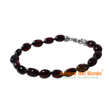 NOWOŚĆ Bransoletka na ząbkowanie kolor Wiśnia