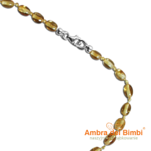 Naszyjnik na ząbkowanie kolor Cytryna