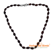 Naszyjnik na ząbkowanie kolor Wiśnia