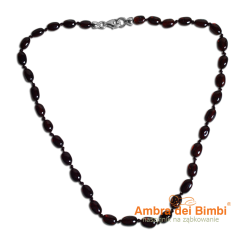 Naszyjnik terapeutyczny dla Mamy kolor Wiśnia